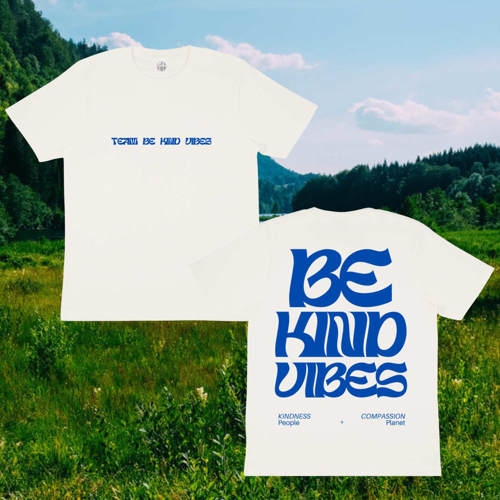 Be Kind Vibes Team Be Kind Vibes t-shirt ethically-made with GOTS-certified organic cotton
