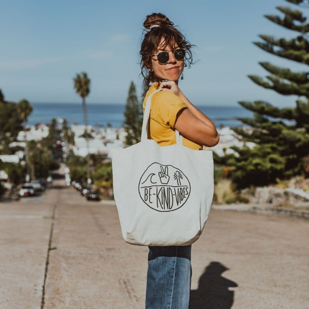 Be Kind Vibes  We Are All Connected Tote Bag