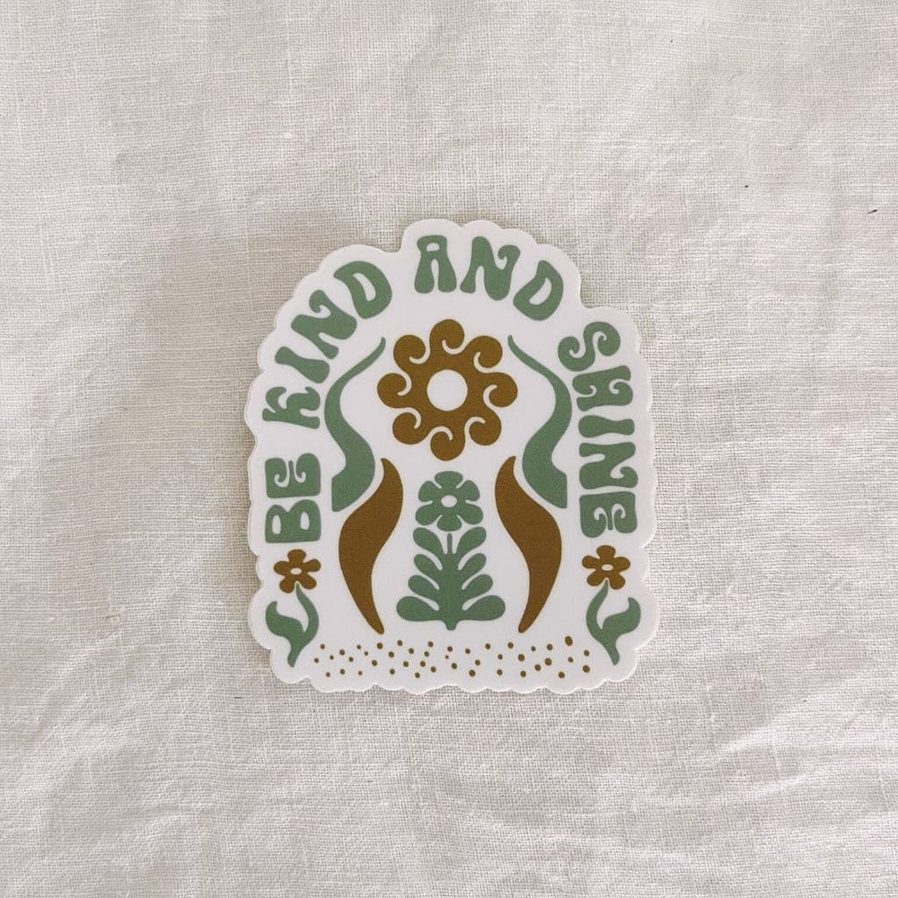 
                  
                    Hero image featuring the front of the Be Kind Vibes Be Kind & Shine decorative sticker
                  
                